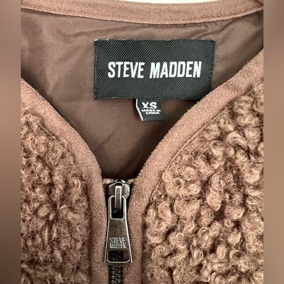 Steve Madden Teddy Jacket - Brown - Picture 5 of 7
